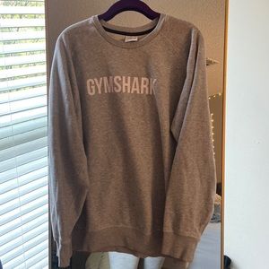 mens gymshark extra large gray crew neck